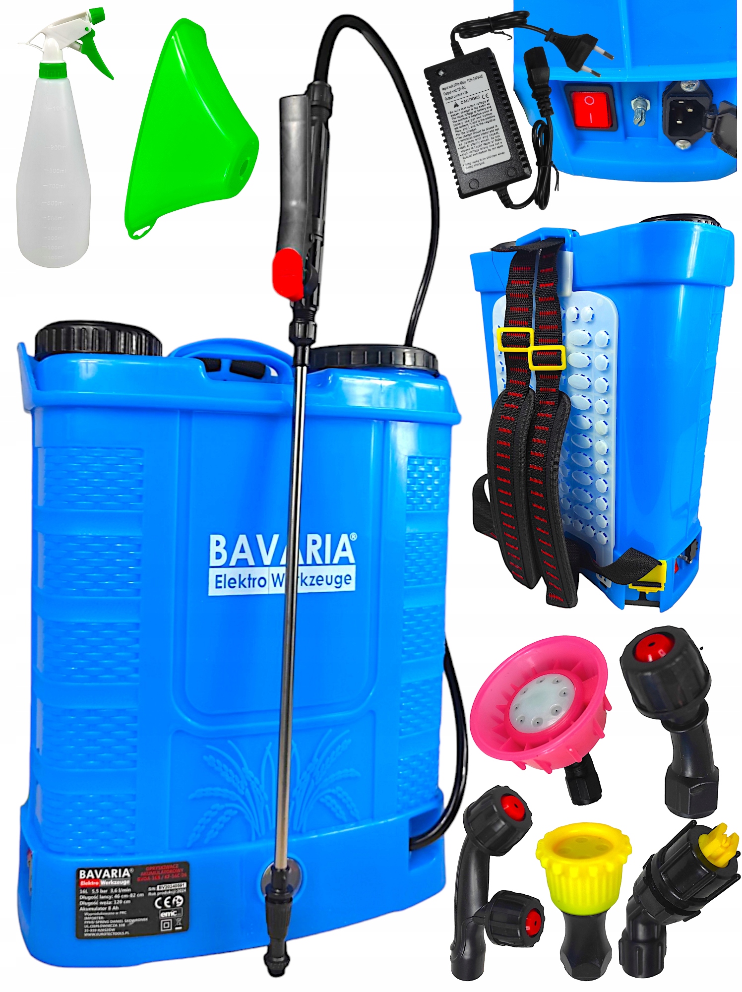 Akumulátorový postrekovač Bavaria 16 l 5,5 bar 82 cm